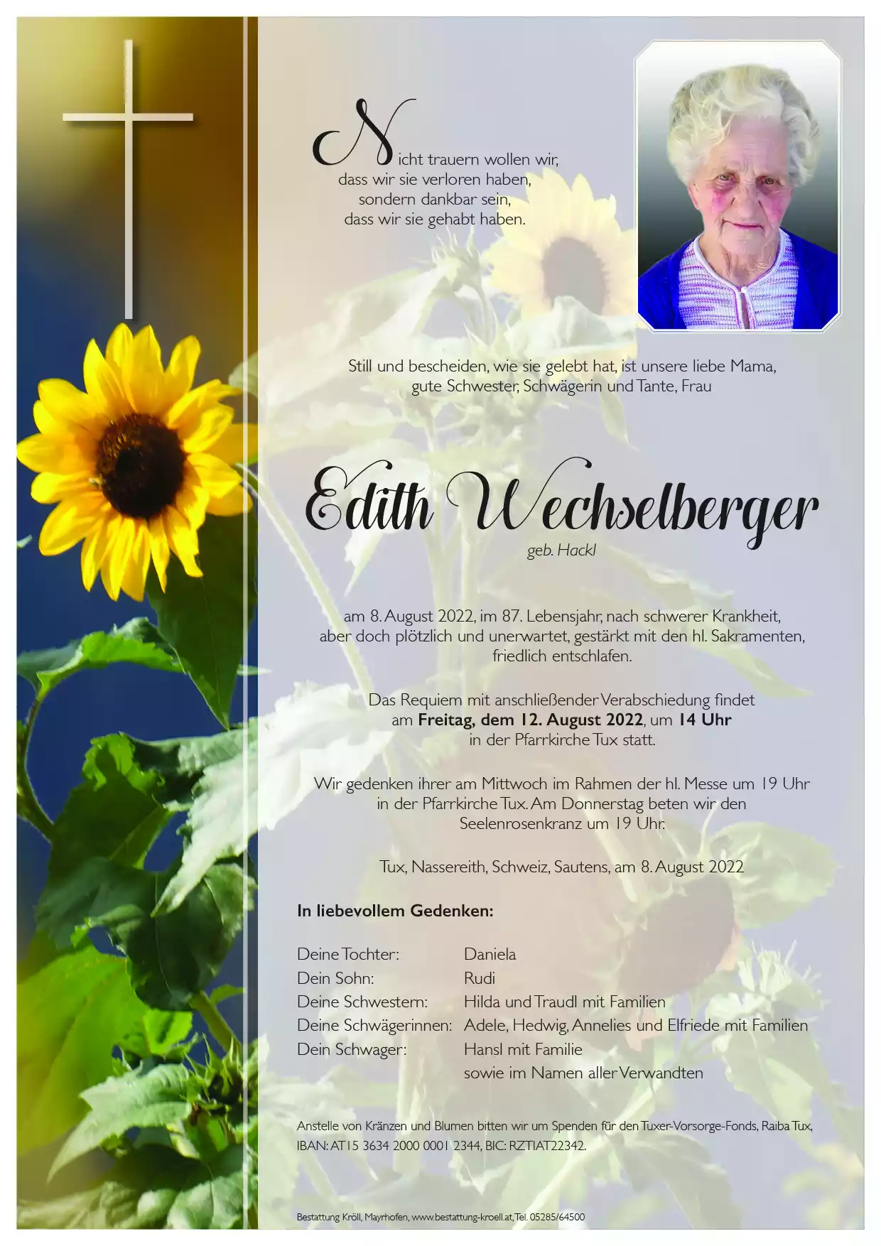 Parte von Edith Wechselberger